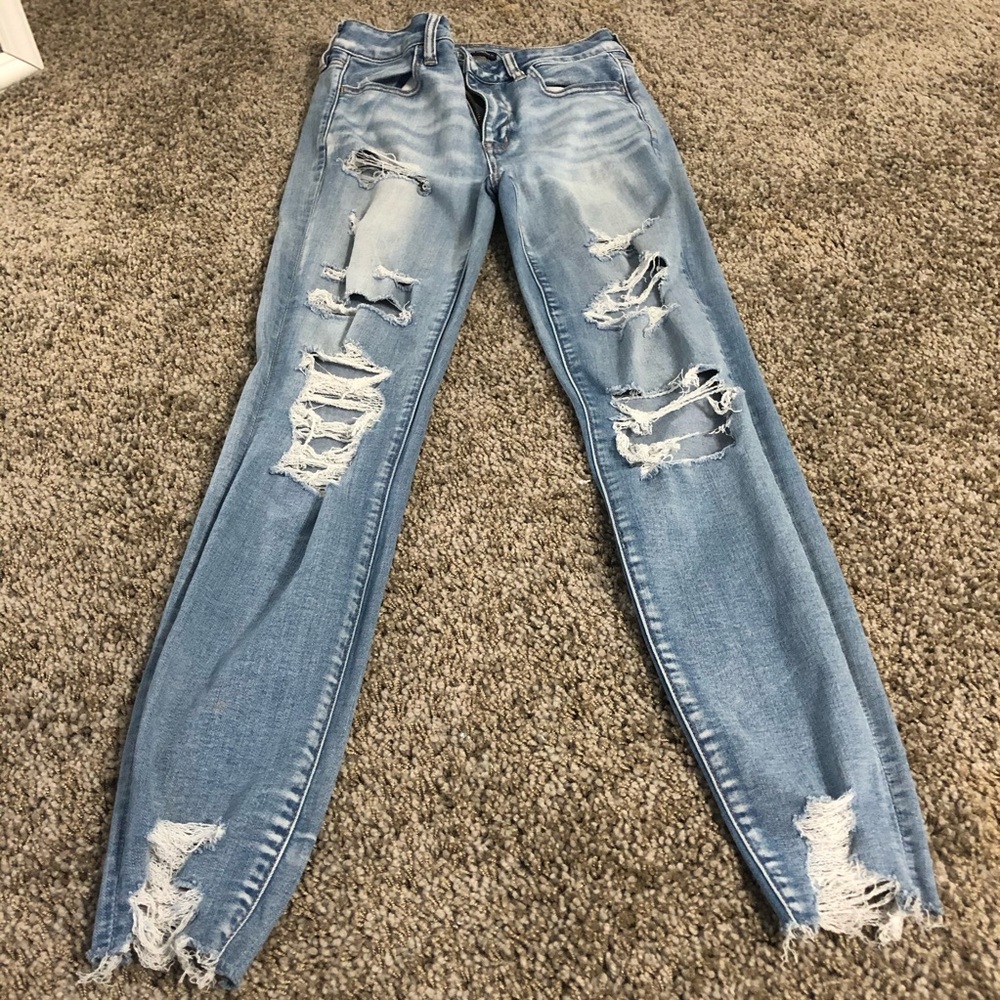 American Eagle Skinny Ripped Jeans
